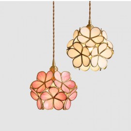 Lovely Flower Glass Multi-color Chandelier Art color glass pendant lamp