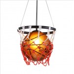 Basketball soccer ball pendant light boy room Basketball style pendant Lamp