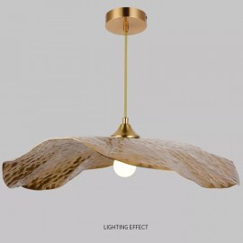 Art Gallery Modern Hotel Dinning Long Corridor Brass Pendant lamp