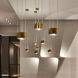 Nordic minimalist light luxury creative Gold plated Pendant light 