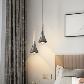 Chrome plated horn shape 5W Modern Pendant Lamp