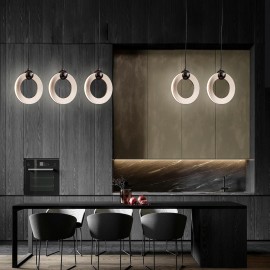 Modern Creative Small Hanging Chandelier Ring LED pendant light