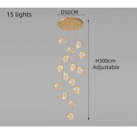 Simple Design Living Room Home Decorative Acrylic bubble LED Pendant Lamp