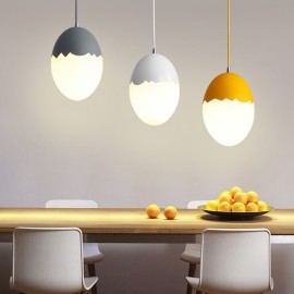 Hanging Lighting For Dining Room Decoration Egg Style Pendant Lamp