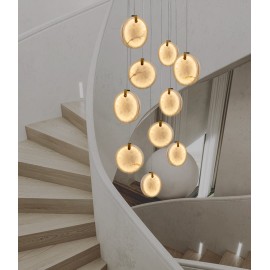 Small chandelier modern light luxury simple indoor Marble Chandelier Lamp