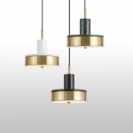 Modern simplicity copper pendant lamps LED Marble Hanging Lamp