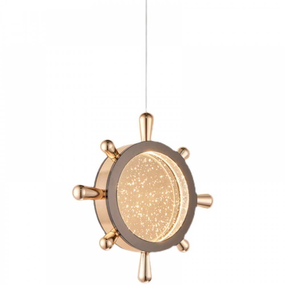 Modern Minimalist luxury brass linear chandelier Raptain Rudder Pendant Lamp