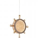 Modern Minimalist luxury brass linear chandelier Raptain Rudder Pendant Lamp