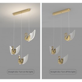 Vintage Living Room Pendant Lamps Luxury Modern Swan Style Pendant Lamp