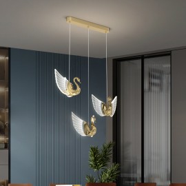 Vintage Living Room Pendant Lamps Luxury Modern Swan Style Pendant Lamp