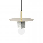 Nordic personality chandelier simple creative Copper Terrazzo LED pendant Lamp