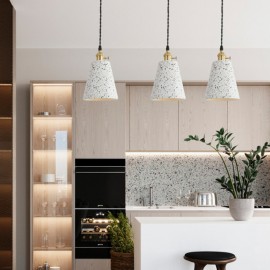 Nordic creative restaurant coffee bedroom Terrazzo Lampshade Pendant Lamp