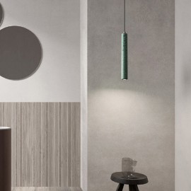 Nordic minimalism decorative design Terrazzo Tube Pendant Lamp