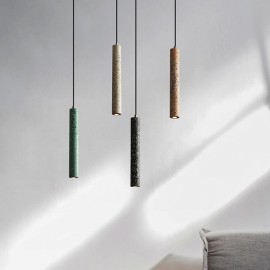 Nordic minimalism decorative design Terrazzo Tube Pendant Lamp