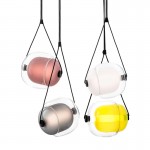 Modern Oval Ball Cafe spray painted glass chandeliers Fashion Hanging Lamp