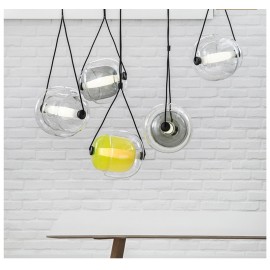 Modern Oval Ball Cafe spray painted glass chandeliers Fashion Hanging Lamp