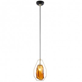 Glass Restaurant Nordic Modern Minimalist Bedroom Glass Copper Pendant Lamp