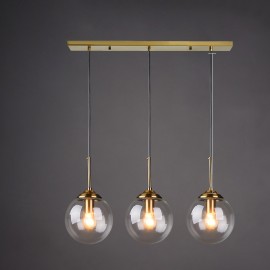 Ceiling Glass Ball Hanging Light Bedside Hanging Glass E14 Pendant Lamp