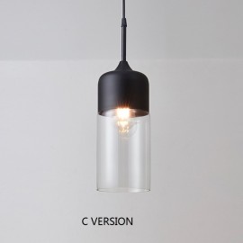 Home Hotel Decoration Kitchen Living Room Bedroom Glass E27 Pendant Lamp