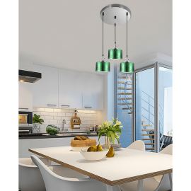 Nordic personality restaurant creative modern minimalist Green Lampshade Pendant Lamp