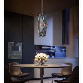 personality creative light luxury crystal chandelier for Bedroom bedside Luxurious Pendant Lamp