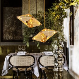 Smoky gray amber Creative Personality Guest Restaurant Luxury Pendant Lamp