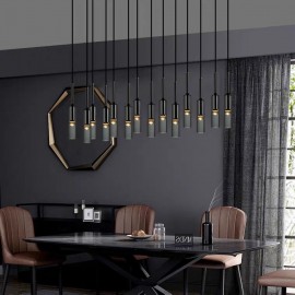 Modern Creative Indoor Metal Material Wine Bottle Pendant Lamp