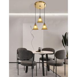 Nordic creative modern minimalist personality Yellow Glass Pendant Lamp