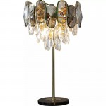 Home Decorative Lighting Gold Metal Light Rustic Style Lighting Crystal Art Table Lamp