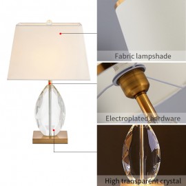 Modern Luxury bedside table lamps for Hotel Home Crystal Table Lamp