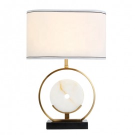 Italian classic design fashion luxury bedroom Elliptical Marble Table Lamp