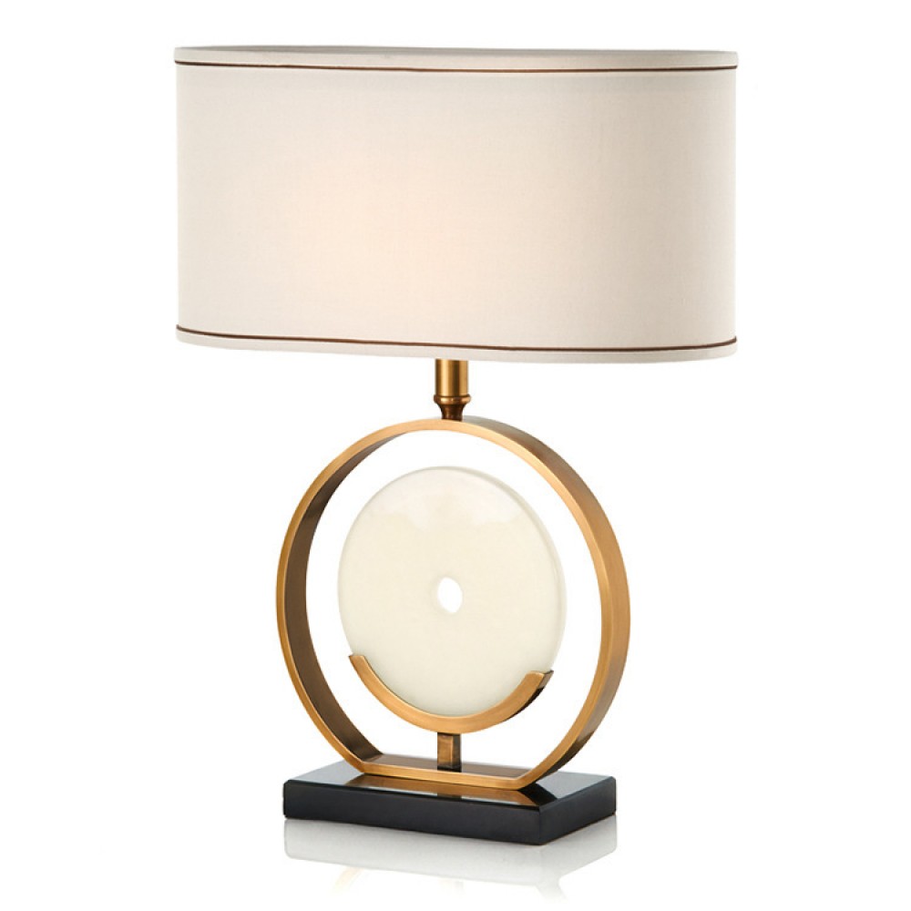 Italian classic design fashion luxury bedroom Elliptical Marble Table Lamp