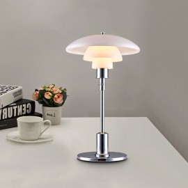 Bedroom Bedside Nordic Chrome Glass Desk Light LED Glass Table Lamp