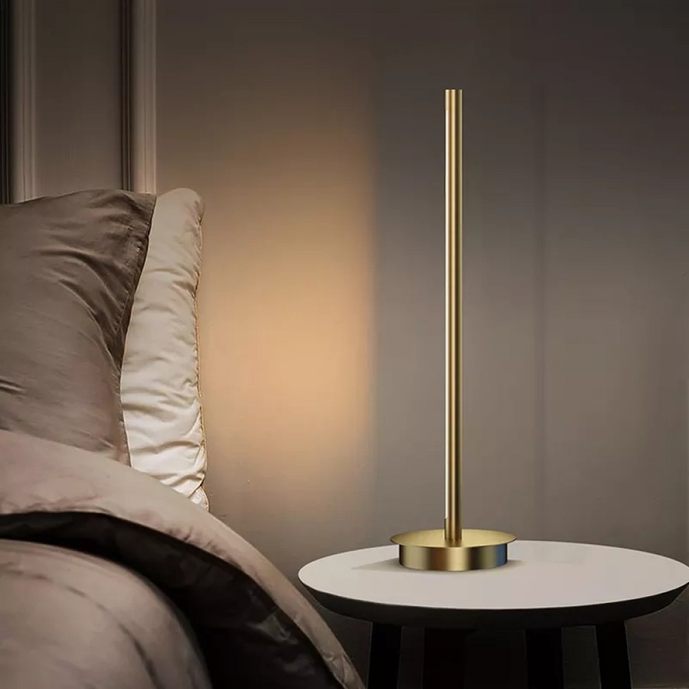 Simple Golden Living Room Modern Desk Light Luxurious Bedroom Reading LED Bar Night Light