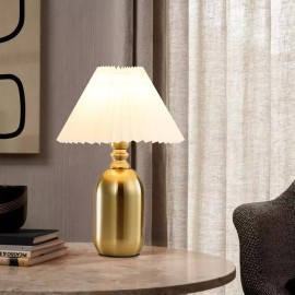 Nordic Minimalist Hotel Room Pleated Table Lamp Modern Table Reading Lamp