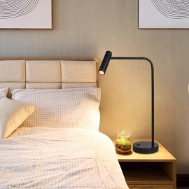 Hotel Project Bedroom Aluminum Table Lamp For Bedside Of LED Nordic Simple Table Lamp