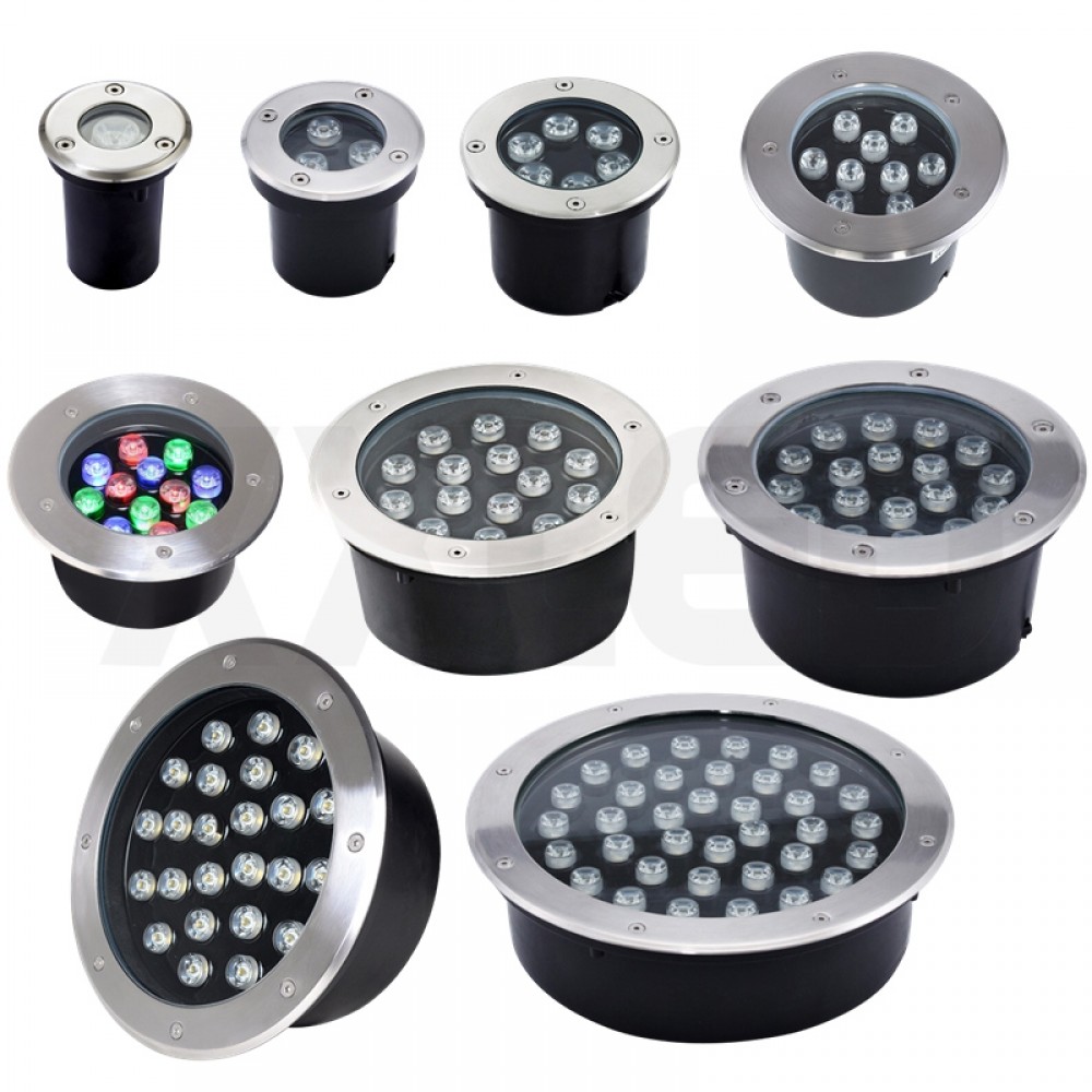 1W 3W 6W 9W 12W 18W 24W 36W 48W Round LED underground light