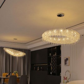 Living Room Crystal Pendant Decorative Lighting Art Crystal Chandelier Lamp 