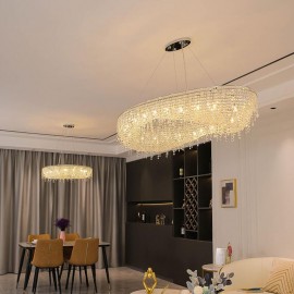 Living Room Crystal Pendant Decorative Lighting Art Crystal Chandelier Lamp 