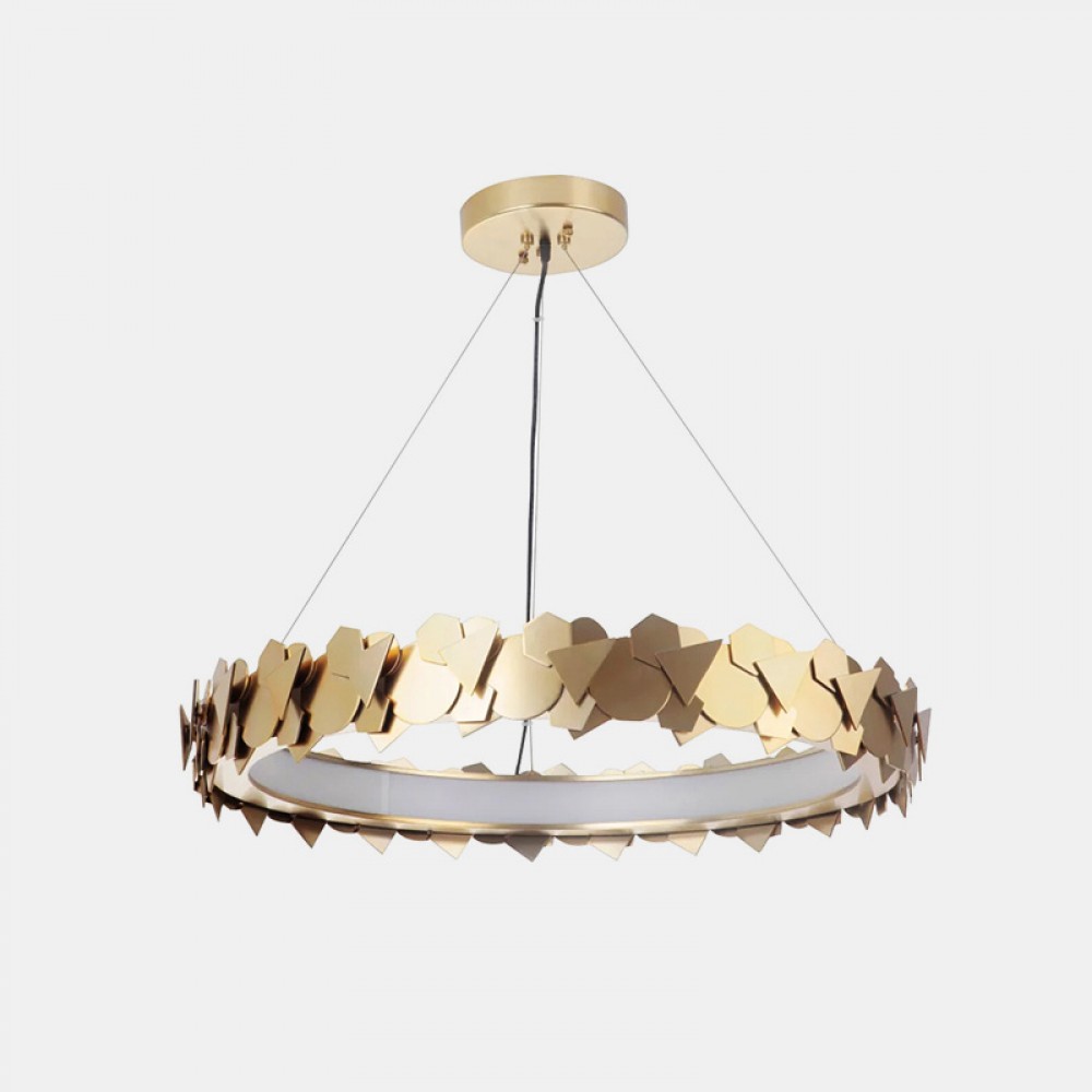 Contemporary Art Decorative reading room pendant lamp LED gold Brass Pendant Chandelier