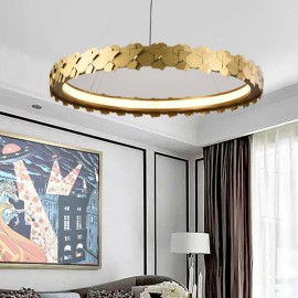 Contemporary Art Decorative reading room pendant lamp LED gold Brass Pendant Chandelier