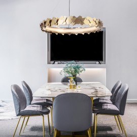 Contemporary Art Decorative reading room pendant lamp LED gold Brass Pendant Chandelier