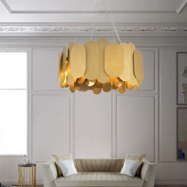 Stainless steel ceiling hanging lamp hotel living room home decorative Brass Pendant Chandelier Lamp