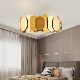 Stainless steel ceiling hanging lamp hotel living room home decorative Brass Pendant Chandelier Lamp