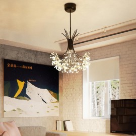 Model house designer creates dandelion style living room dining Crstal Iron Pendant Lamp