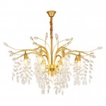 Gold Luxury Kitchen Dining Living Room Decoration Bedroom Crystal Chandelier Hanging Light