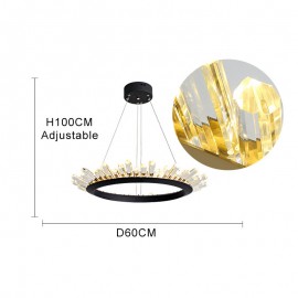 American minimalist pendant light hallway corridor creative Crystal Chandelier LED Light