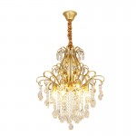 Home Living Room Decoration Golden European Luxury Crystal Chandelier Pendant Lamp