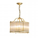 Simple Modern Style Bedroom Living Room Dining Room Small Crystal Copper Chandelier Lamp