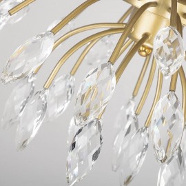 Crystal Lighting Luxury Light Modern Gold K9 Crystal E14 Chandelier Lamp